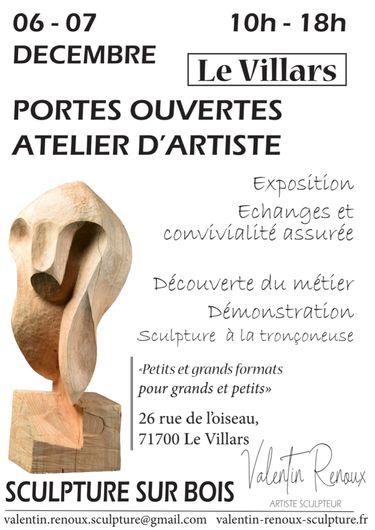 Portes ouvertes atelier Sculpteur sur bois