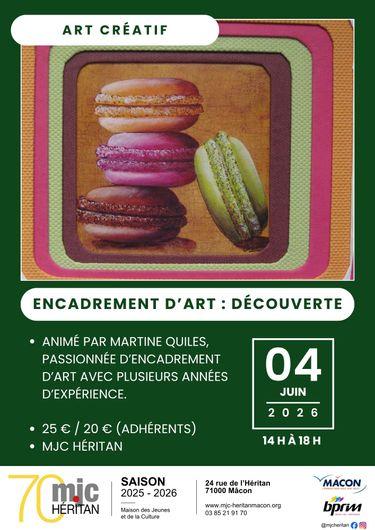 Encadrement d'art : découverte